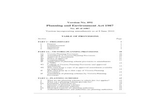 Planning and Environment Act 1987, with 08 June 2010 Amendments