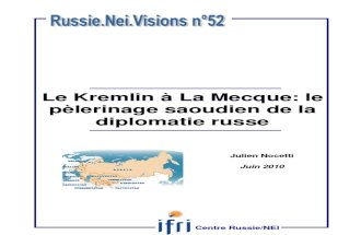 Le Kremlin à La Mecque : le pèlerinage saoudien de la diplomatie russe