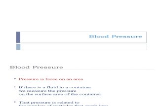 Blood pressure regulation mechanisms
