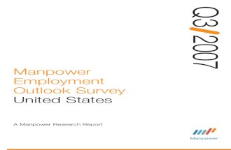 Manpower Employment Outlook Survey: United States - Q3, 2007