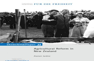 Agricultural Reform in New Zealand, Alastair Jardine