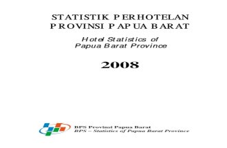 Statistik Perhotelan Prov. Papua Barat 2008