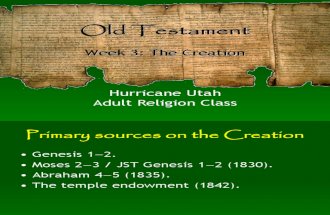 LDS Old Testament Slideshow 03: The creation