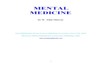 Mental Medicine -w John Murray