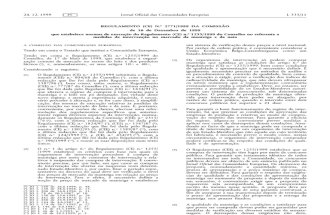 Lacticínios - Legislacao Europeia - 1999/12 - Reg nº 2771 - QUALI.PT
