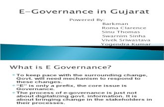 E Governance in Gujrat