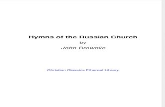 Hymns of the Russian Church by John Brownlie