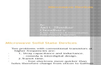Microwave Solid State Device