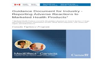 AE Reporting Guideline Canada 2009 Guidance-directrice Reporting-notification-Eng