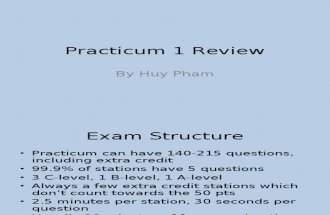 Practicum 1 Review