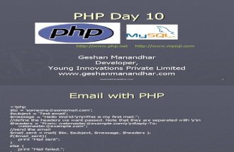 10 PHP Email (Day 10)