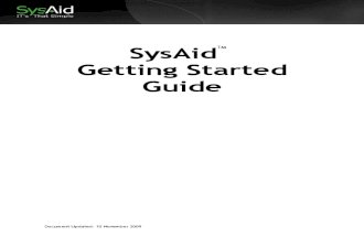 Getting Started sys aid