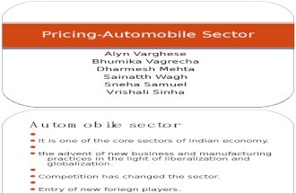Pricing-Automobile Sector