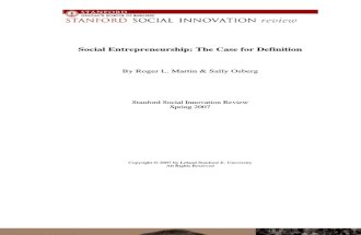 Social Enterpreneurship
