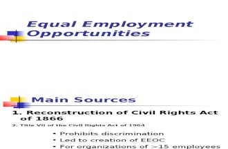 Equal Employment Opportunity1