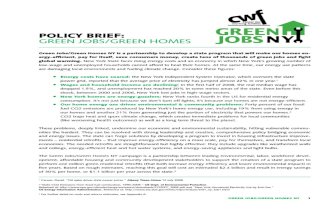 Center for Working Families Green Jobs-Green Homes Paper