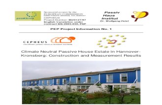 Passive House in Kronsberg - Construction and Measurement Results