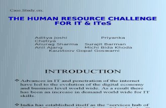 THE HUMAN RESOURCE CHALLENGE  FOR IT & ITeS