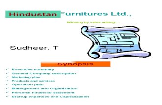 Hindustan Furnitures Ltd.,