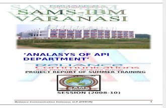 Shish Ram Summer Training Project on API Department 00