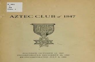 (1909) "Aztec Club of 1847"