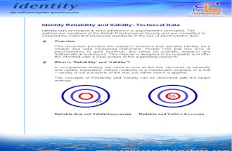 Identity Personality Test Validity: Singapore, Hong Kong, Malaysia, China, Australia
