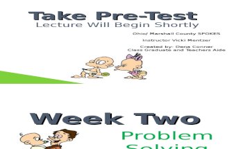 Week Two Problem Solving