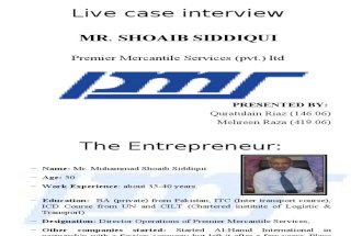 Live Case Interview