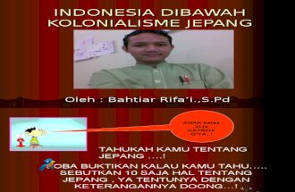Indonesia Dibawah Kolonialisme Jepang