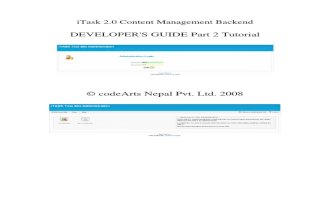 ITask2 Developer Guide Part2 Tutorial