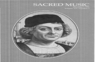 Sacred Music, 119.2, Summer 1992; The Journal of the Church Music Association of America