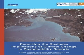 Reporting the Business: Implications of Climate Change in Sustainability Reports