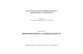 EMA Managing Exercises manual