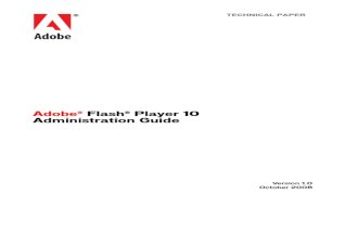 Adobe Flash Player Admin Guide