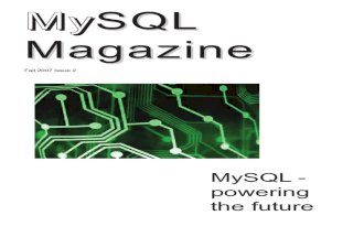 MySQL Magazine Issue 2