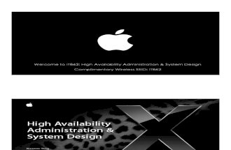 Macworld 2007 - IT862 - High Availability