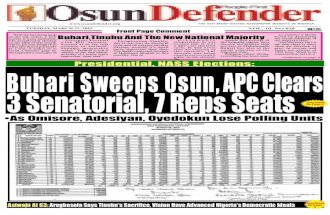 Osun - Defender March 31st, 2015 Edition