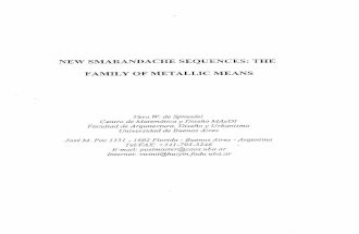 NEW SMARANDACHE SEQUENCES: THE FAMILY OF METALLIC MEANS
