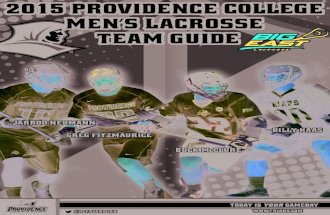 2015 Providence College Lacrosse Team Guide