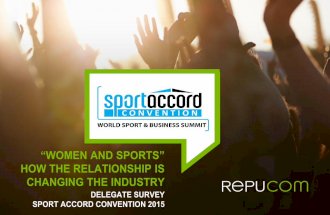 SportAccord Convention 2015 Delegate Survey: Women and Sport