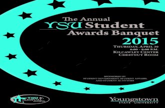 YSU Student Awards Banquet 2015