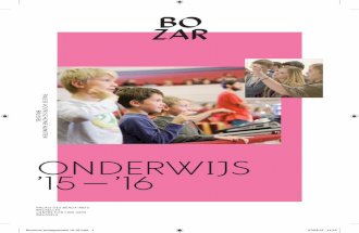BOZAR Onderwijsbrochure schooljaar '15 - '16