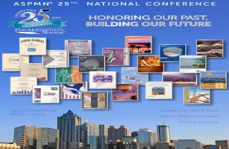 ASPMN's 25th National Conference Registration Brochure