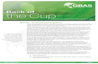 GBAS: Back of the Cup - Marketing Weaknesses