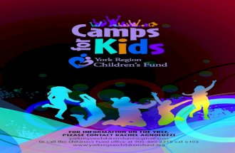 Camps for Kids - York Region Children's Fund