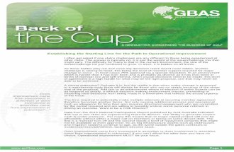 GBAS: Back of the Cup - Path to Operational Improvement
