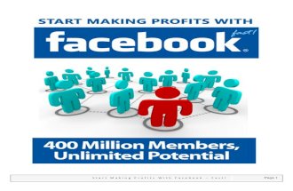 Start Making Profits With Facebook Fast