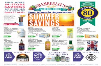 Chamberlin's June 2015 Sales Flyer