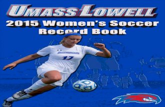 2015 UMass Lowell Women's Soccer Record Book