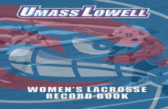 UMass Lowell Women's Lacrosse Record Book